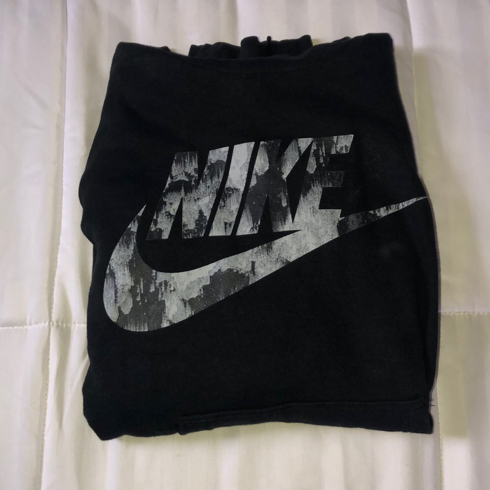 black turtleneck nike hoodie